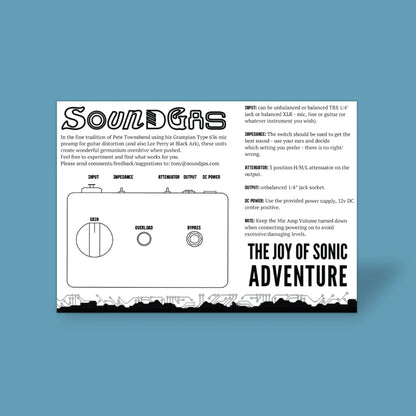 SOUNDGAS LIMITED 636P Preamp Pedal