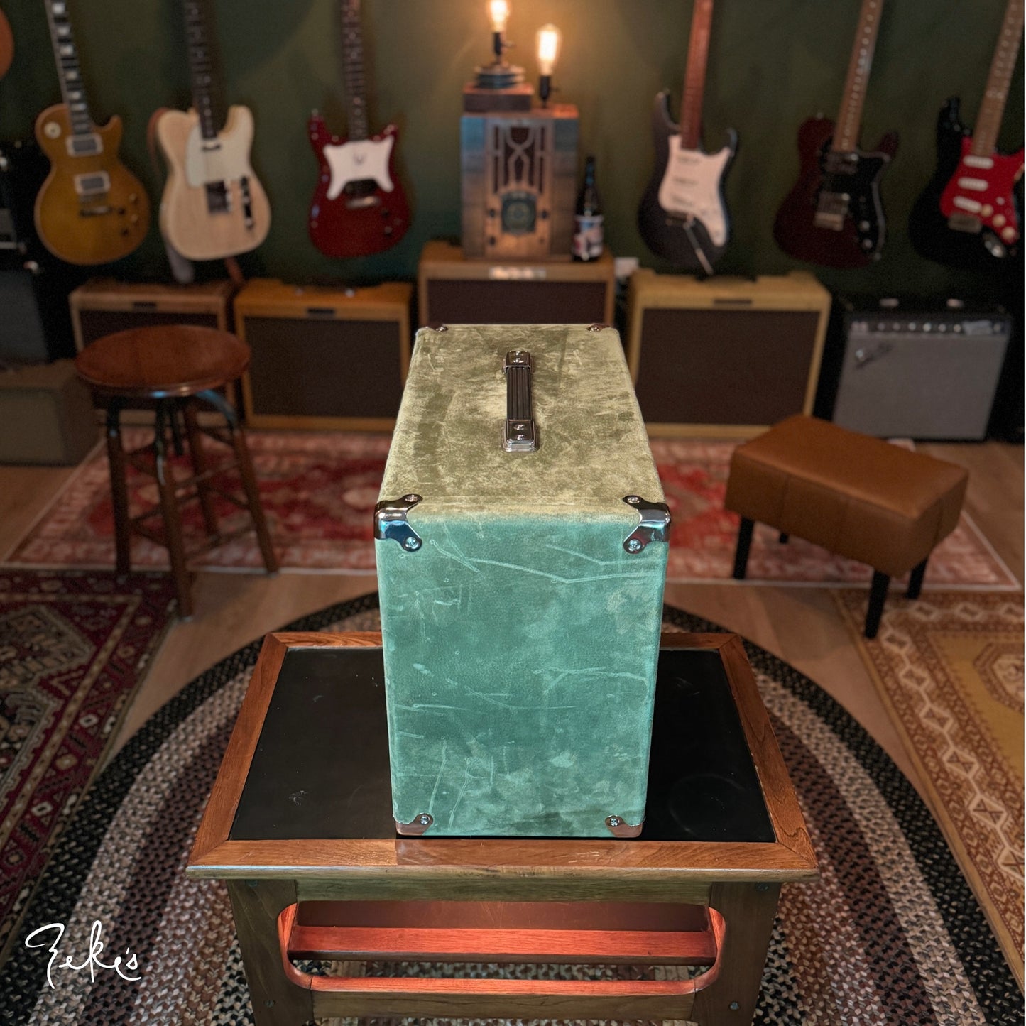 Stringdriver 1x12 EV Ported Cabinet  Green Suede