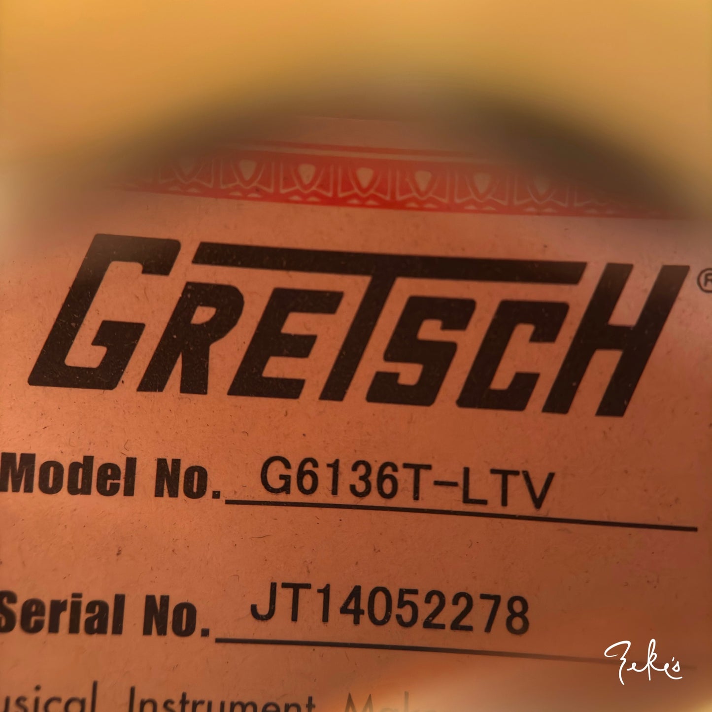 2014 Gretsch 6136T-LTV White Falcon